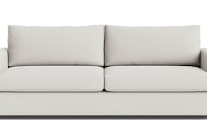 everly leather knife arm sofa