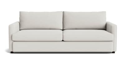 everly leather knife arm sofa